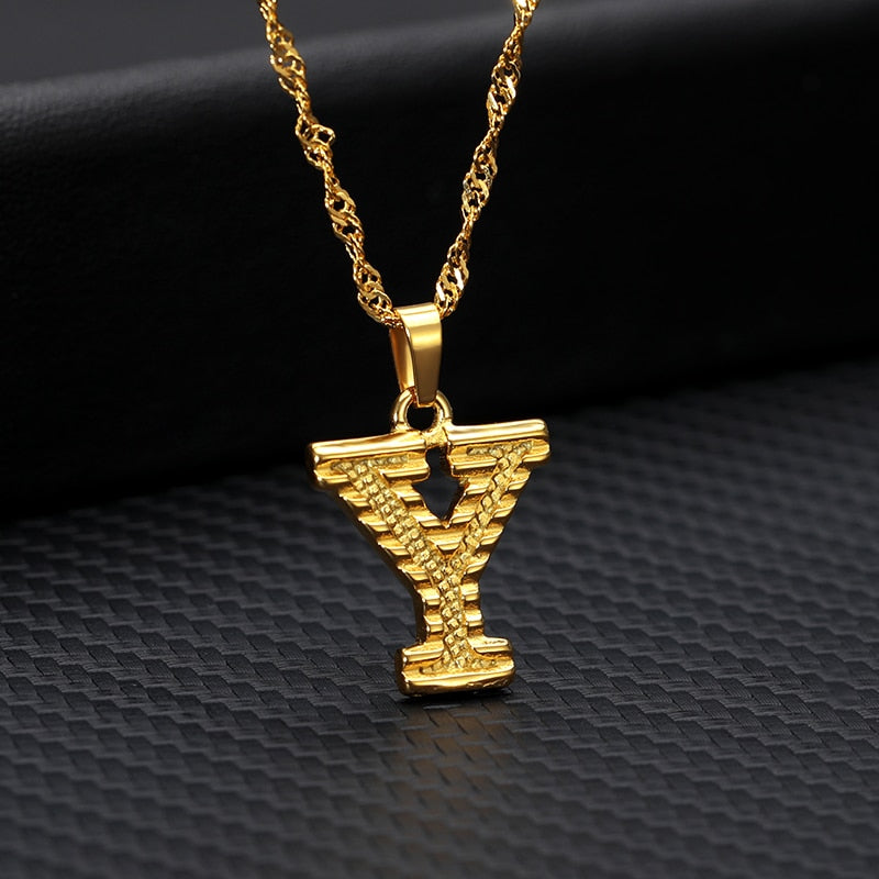 Collier Femme 2020 Capital Letter Neckaces For Women Boho Jewelry Stainless Steel Alphabet Initial Necklace Best Friend Gift