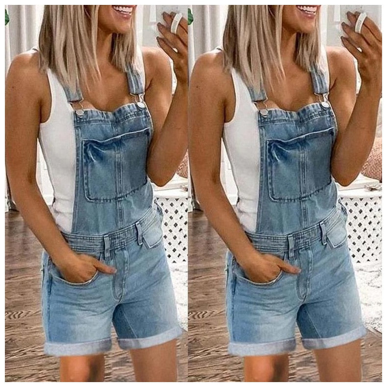 Sexy Fashion Washed Denim Shorts Women&#39;s 2022 Summer New Denim Overalls Short Jeans Pants