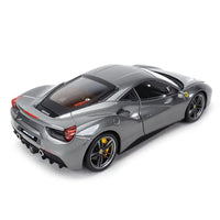 Bburago 1:18 488 GTB Refined Version Sports Car Static Simulation Die Cast Vehicles Collectible Model Car Toys