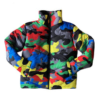 2019 Camo Print Winter Jacket Women Festival Warm Parka Down