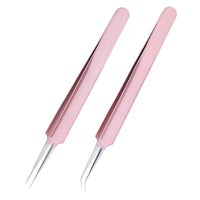 Professional Eyelashes Tweezers For Lashes Extension Nipper Stainless Steel High Precision Eyelash Extension Eyebrow Tweezers