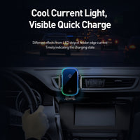 Baseus Qi Car Wireless Charger for iPhone 11 Samsung Xiaomi 15W Induction Car Mount Fast Wireless Charging with Car Phone Holder