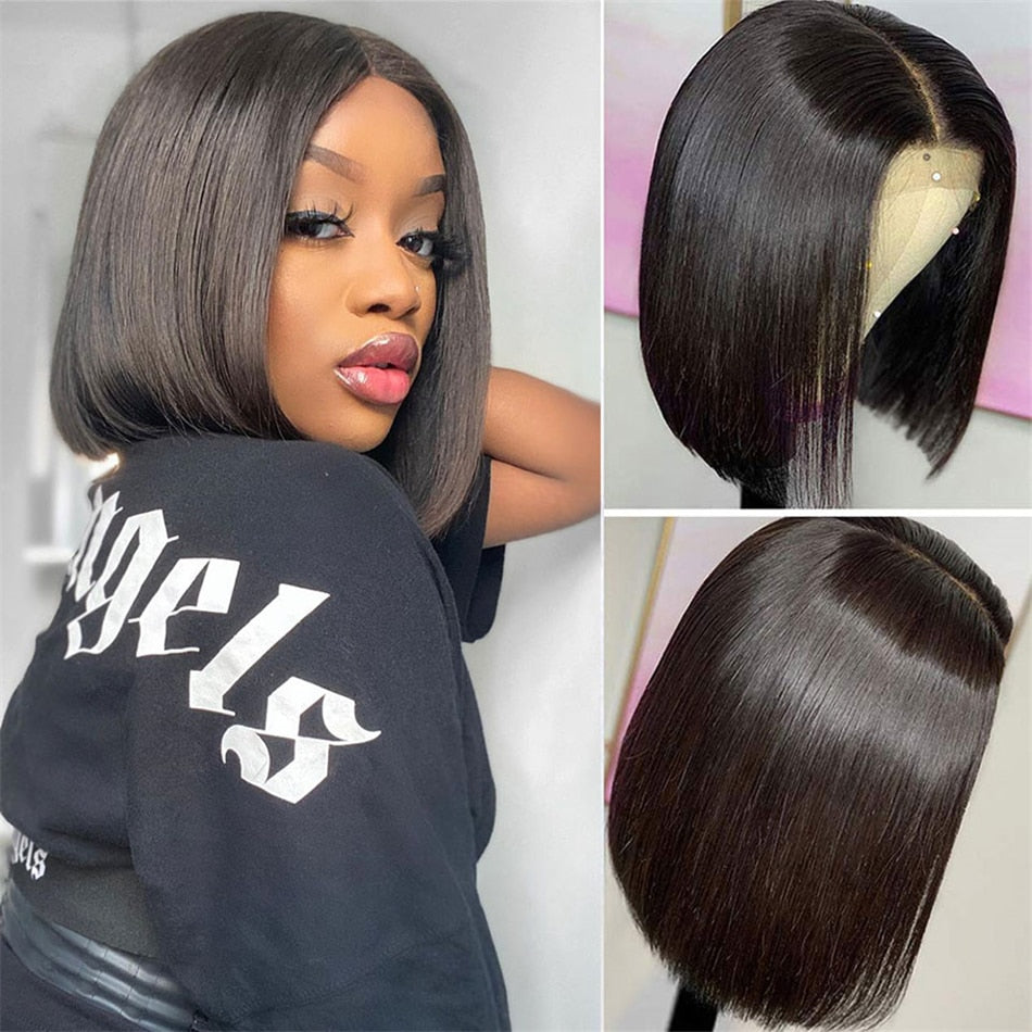 Bob Wig Lace Front Human Hair Wigs 1b/27 Honey Blonde Highlight Straight Wig Cheap Human Hair Wigs Pre Plucked 13x4 lace Wig