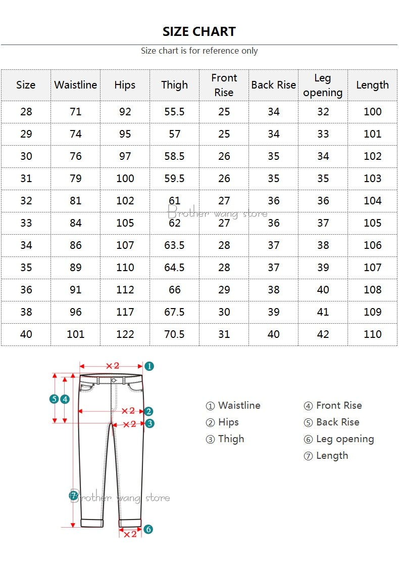 Classic Style Men's Regular Fit White Jeans Business Fashion Denim Advanced Stretch Cotton Trousers Male Brand Pants