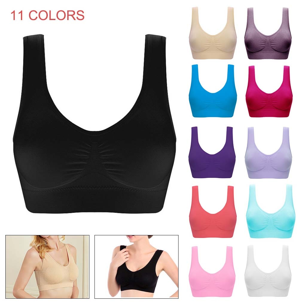 2023 Sexy Bra Top Women Fitness Seamless Bra Padded Dry Quick Push Up Natural Color Breathable Support seamless Bra Nylon