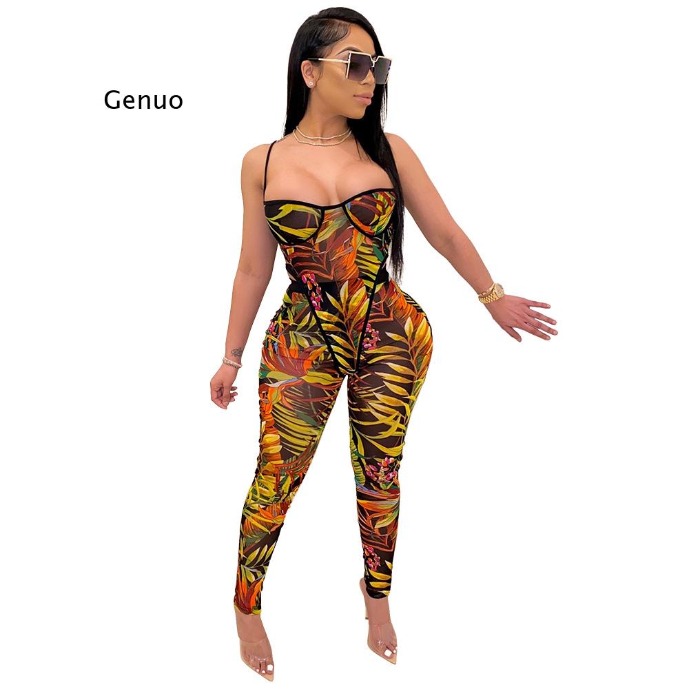 Women Butterfly Print Strapless Jumpsuit for Skinny Active Sleeveless Sexy Party Bodycon Romper Overall Outfits Playsuit