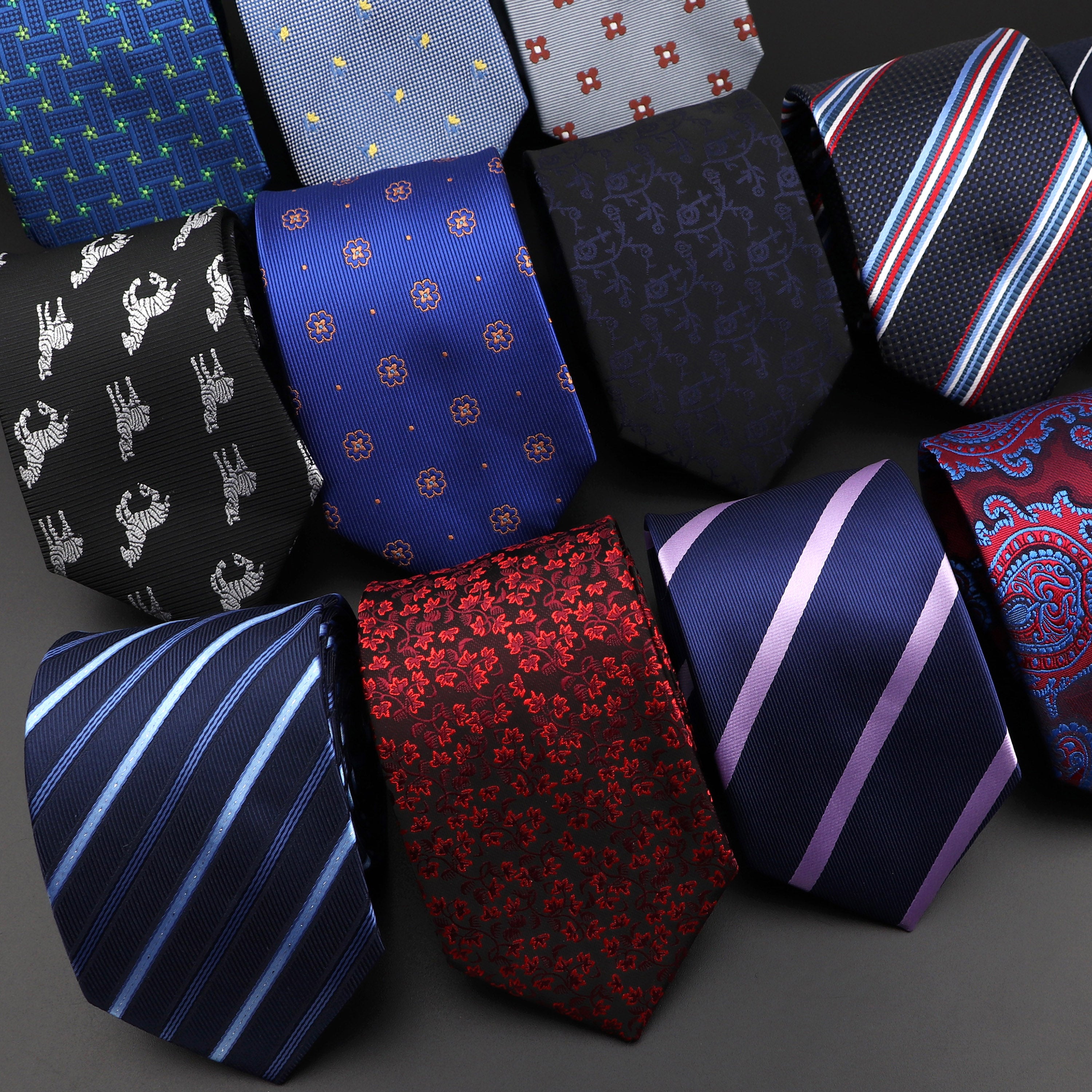 Fashion Polyester Necktie For Men Business Meeting Gravatas Homens Men&#39;s Formal 7cm Slim Striped Solid Tie Shirt Accessories Lot
