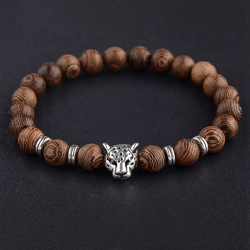 Hot Men Natural Wood Beads Cross Bracelets Onyx Meditation Prayer Bead Bracelet Women Wooden Yoga Jewelry Homme