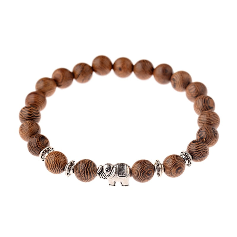 Hot Men Natural Wood Beads Cross Bracelets Onyx Meditation Prayer Bead Bracelet Women Wooden Yoga Jewelry Homme