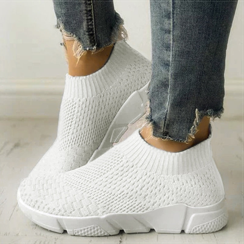 Women Shoes Slip On White Sneakers For Women Vulcanize Shoes