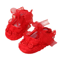 Baby Girl Shoes First Walkers Lace Floral Newborn Baby Shoes Princess Infant Shoes