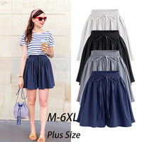 Summer Women Shorts High Waist Loose Chiffon Shorts Female Slacks Female Shorts 8001