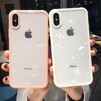 Shockproof Bumper Transparent Soft Silicone Phone Cases For iPhone XR XS Max 7 8 6S Plus X Clear Cover For iPhone 11 12 Pro 13