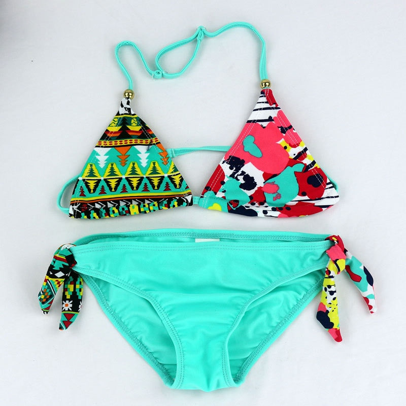 2020 New Children Swimwear Baby Kids Cute Bikini Girls Split Two Pieces Swimsuit