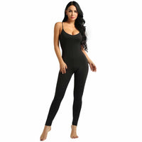 Sexy Women Sleeveless Spaghetti Straps Stretchy Ballet Leotard Yoga Unitard Gymnastics Jumpsuit