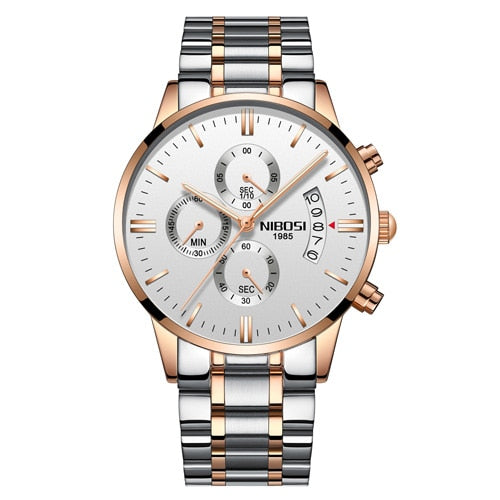 NIBOSI Men Watches Luxury Famous Top Brand Men&#39;s Fashion Casual Dress Watch Military Quartz Wristwatches Relogio Masculino Saat