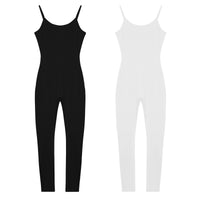 Sexy Women Sleeveless Spaghetti Straps Stretchy Ballet Leotard Yoga Unitard Gymnastics Jumpsuit