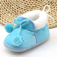 Winter Sweet Newborn Baby Girls Princess Winter Boots First Walkers Soft Soled Infant Toddler Kids Girl Footwear Shoes