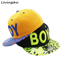 LOVINGSHA New Spring Summer Baby 3D Letter BOY cap boy Adjustable Baseball Cap 3-8 Years Kids Snapback Hip-Hop Hats Sun Hat C-12