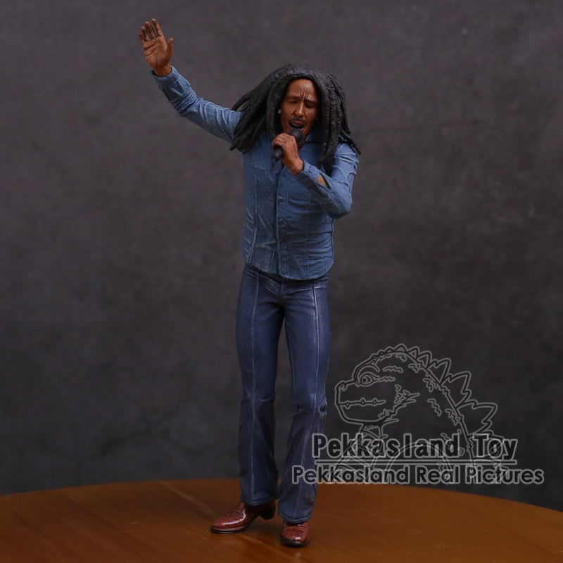 Bob Marley Music Legends Jamaica Singer &amp; Microphone PVC Action Figure Collectible