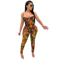 Women Butterfly Print Strapless Jumpsuit for Skinny Active Sleeveless Sexy Party Bodycon Romper Overall Outfits Playsuit