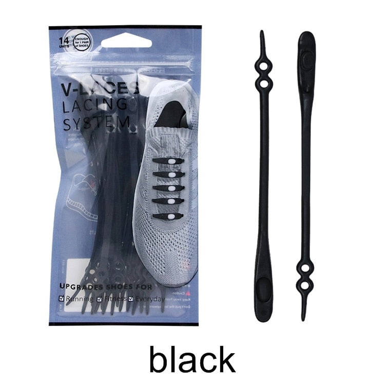 14pcs/set Waterproof Silicone Shoelace Safty Shoes Accessories