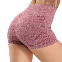 Summer Yoga Shorts Women Fitness High Waist Seamless Hip-up Workout Tight Elastic Sports Shorts Push Up Running Gym Clothes