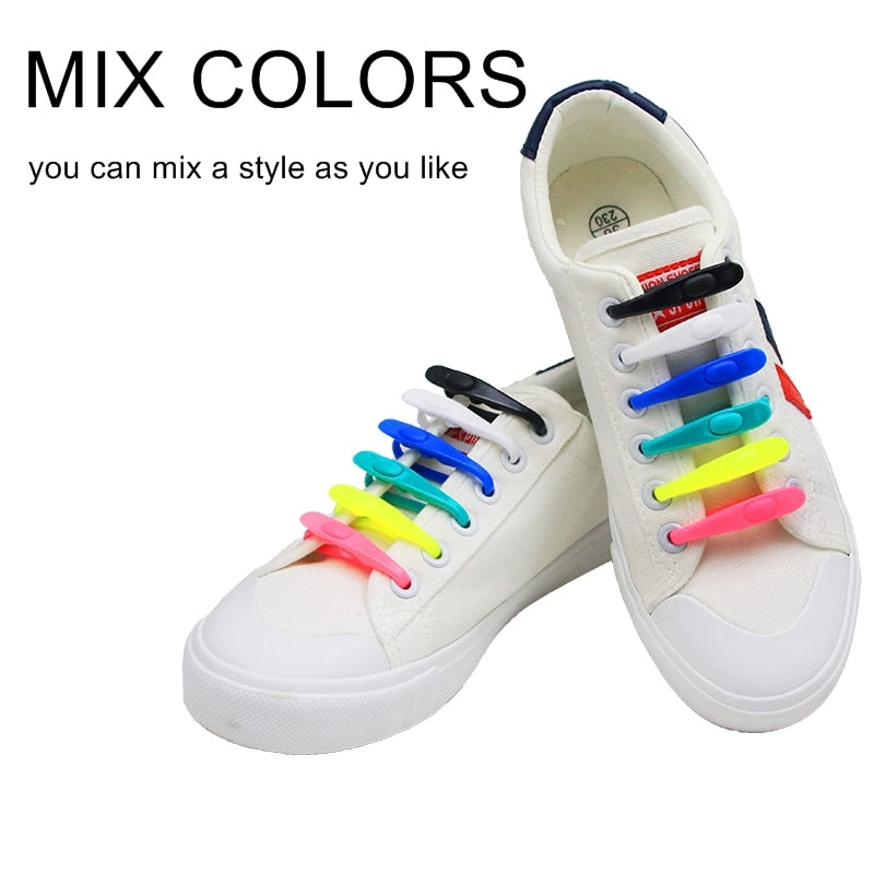 14pcs/set Waterproof Silicone Shoelace Safty Shoes Accessories