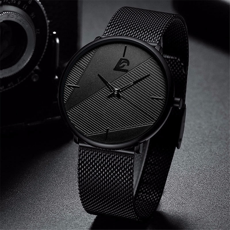 reloj hombre Watches Mens 2023 Minimalist Men&#39;s Fashion Ultra-thin Watch Simple Men Business Quartz Wristwatch relogio masculino