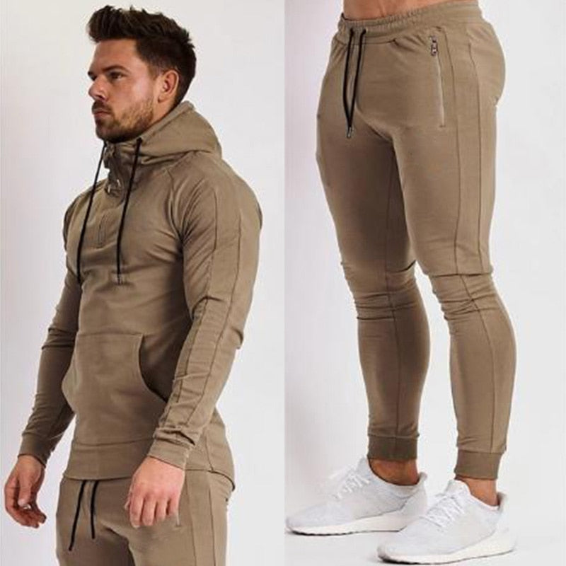 2019 New fashion Print Men Sport Set Spring Tracksuit long Sleeve Hoodie Sweatshirt