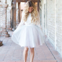 Sexy 5 Layers 60cm Princess Midi Tulle Skirt Pleated Dance Tutu Skirts