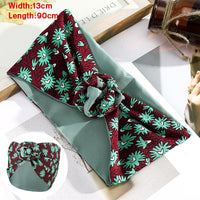 Levao Flower Printing Bandana Wire Headband Knotted Fashion Scarf Hairbands Hair Accessories for Women 2022 New Headwear