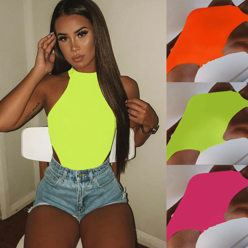 2021 New Fashion Women Sleeveless Bandage Bodysuit Leotard Tops Blouse Jumpsuit Women Clothes