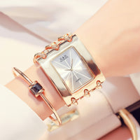 Women Luxury Brand Watch Dress Rhinestone Women Wristwatches Stylish Gold Female Watches