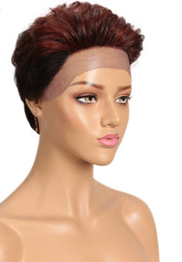 Debut Human Hair Wigs Ombre Brazilian Lace Front Short Bob Wigs