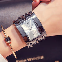 Women Luxury Brand Watch Dress Rhinestone Women Wristwatches Stylish Gold Female Watches