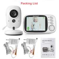 Babyphone sans fil VB603 avec moniteur vidéo LCD, dispositif de surveillance de bébé avec caméra de sécurité et vision nocturne, 2 voies audio et pour parler, 3,2 pouces, 2,4 G, pour babysitter