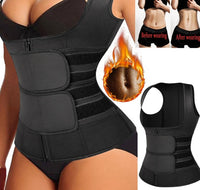 Sexy Women Waist Trainer Vest Corset Sauna Sweat Suit Compression Shirt Slimming Body Shaper