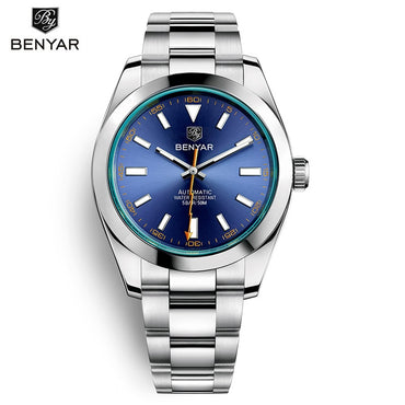 BENYAR New Top Brand Men Automatic Watches Stainless Steel Waterproof