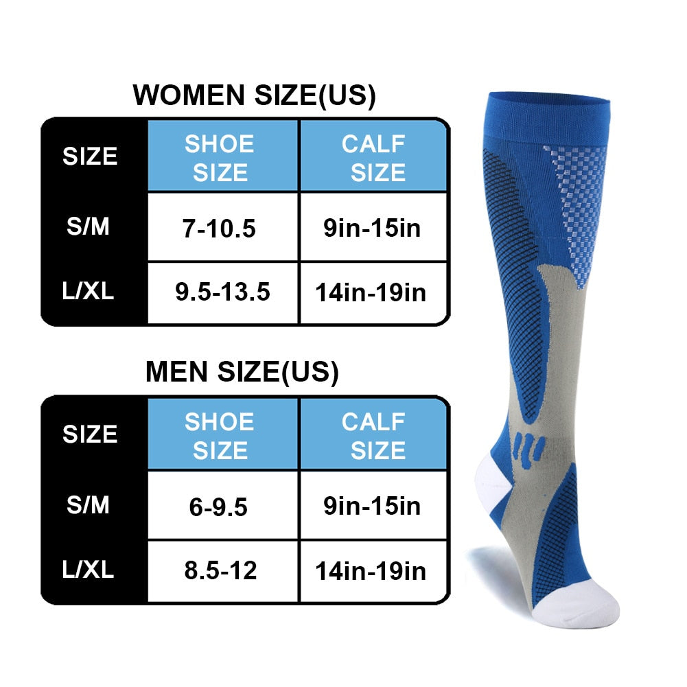 Brothock Compression Socks Nylon Medical Nursing Stockings Specializes Outdoor Cycling Fast-drying Breathable Adult Sports Socks