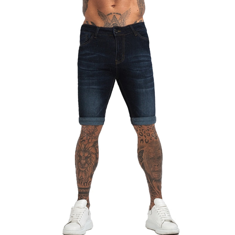 Mens Shorts Jeans Denim Shorts Black High Waist Ripped Summer Jeans Shorts For Men Brand Plus Size Casual Streetwear dk03