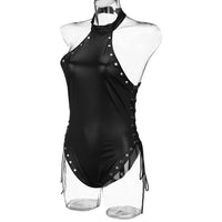 Jumpsuit Women Sexy Tops Bandage One-piece leather Bodysuit Teddy Lingerie Clubwear Sexy Club Costumes Female Sexy Top 2021 new