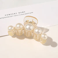 AWATYR 2021 New Hyperbole Big Pearls Acrylic Hair Claw Clips Big Size