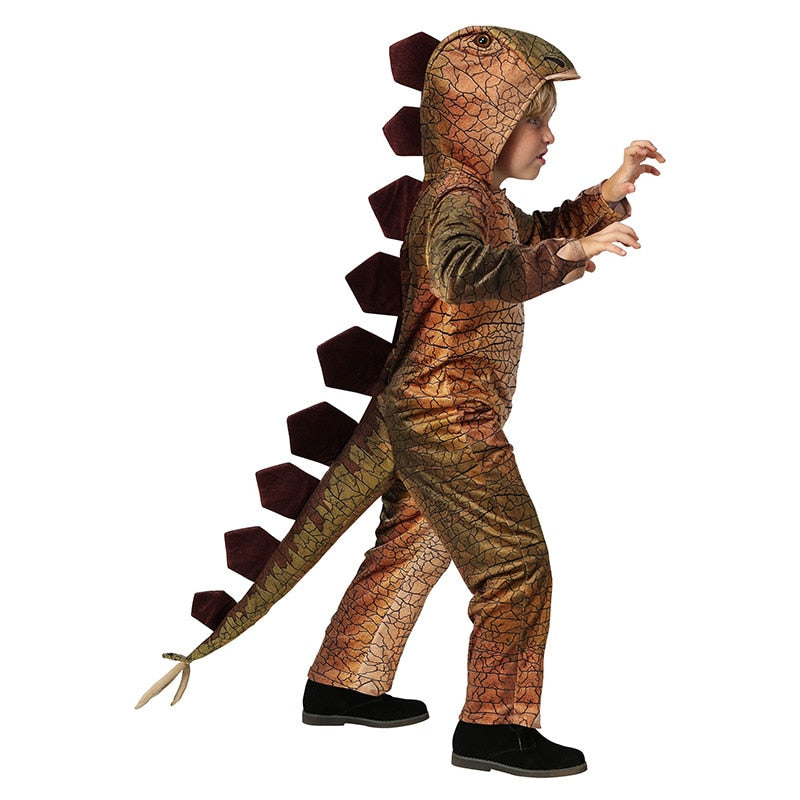 Kids Triceratops Dinosaur Costumes Girls Boys Halloween Cosplay Costumes Child Dino Pretend Game Party Role Play Dress Up Outfit