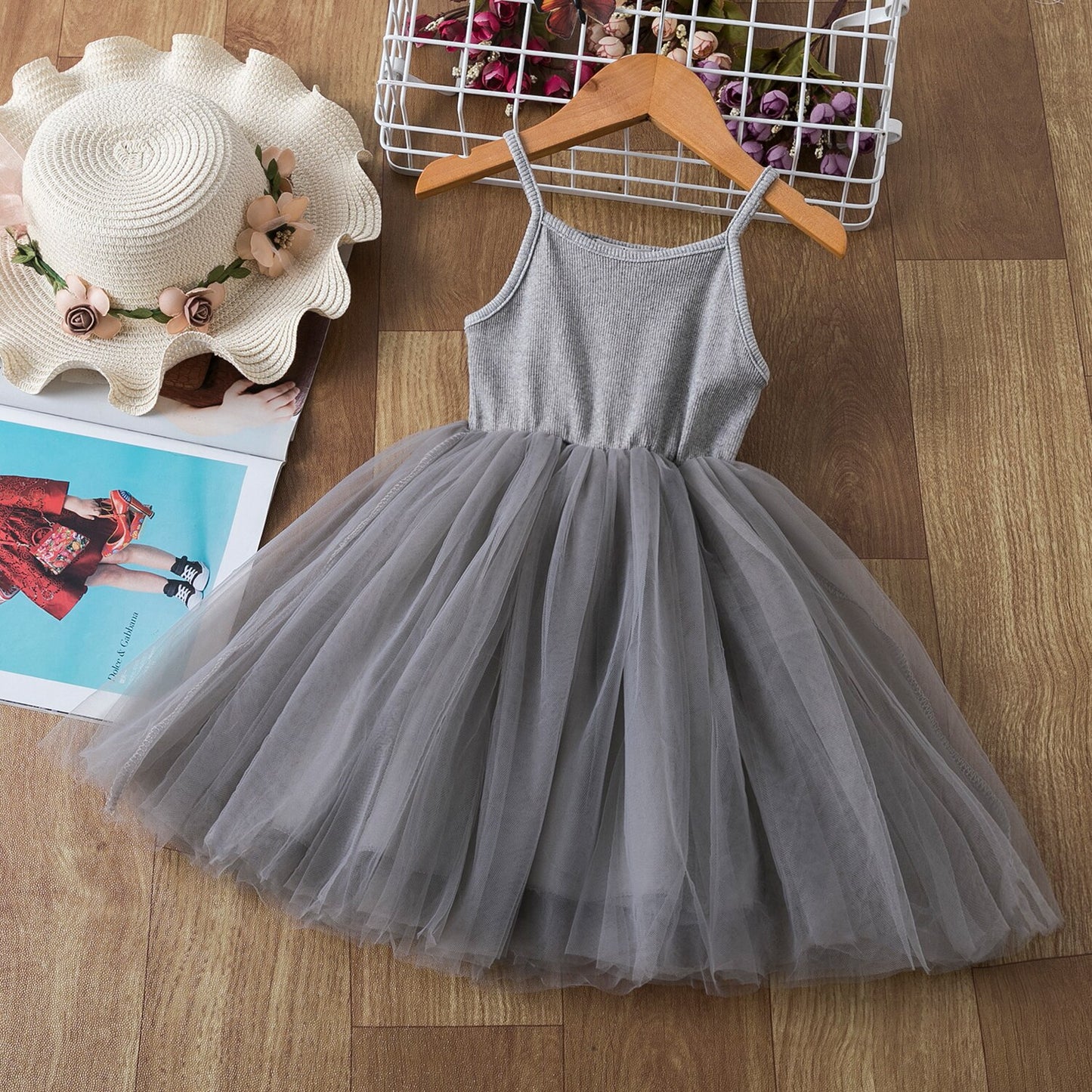 Baby Girl Summer Princess Dress Mesh Chiffon Cake Layers Tutu Outfit  Birthday Party  Dresses