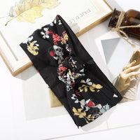 Levao Flower Printing Bandana Wire Headband Knotted Fashion Scarf Hairbands Hair Accessories for Women 2022 New Headwear