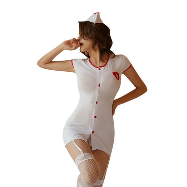 Cute Nurse Sister Sexy Cosplay Lingerie Nurse Uniform Ladies Hot Sexy Costumes Dress Women Temptation Role Play Sexy Halloween