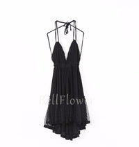 Summer Halter Boho Dress 2022 VERGOODR Women Lace Up Backless Beach Sundress Sexy Ball Gown Hippie Bohemian Tube Dresses Robe