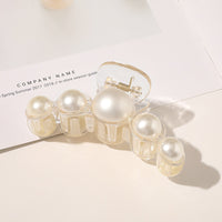 AWATYR 2021 New Hyperbole Big Pearls Acrylic Hair Claw Clips Big Size