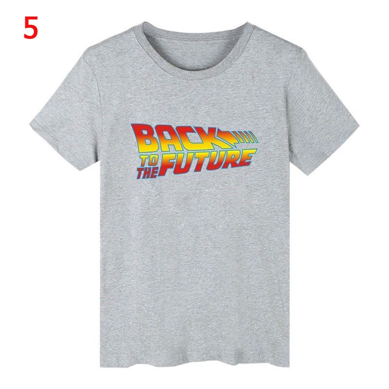 Back To The Future Tshirt Luminous T Shirt camiseta Summer Short Sleeve T Shirts back to future